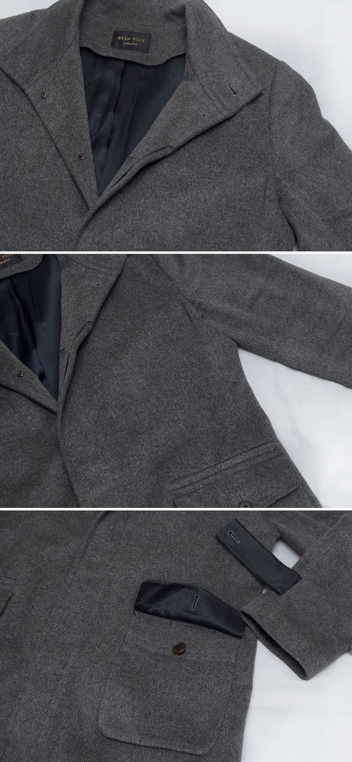 빈폴 컬렉션 이탈리안 캐시미어 하이넥 스탠카라 코트 (100-105) 상품이미지8