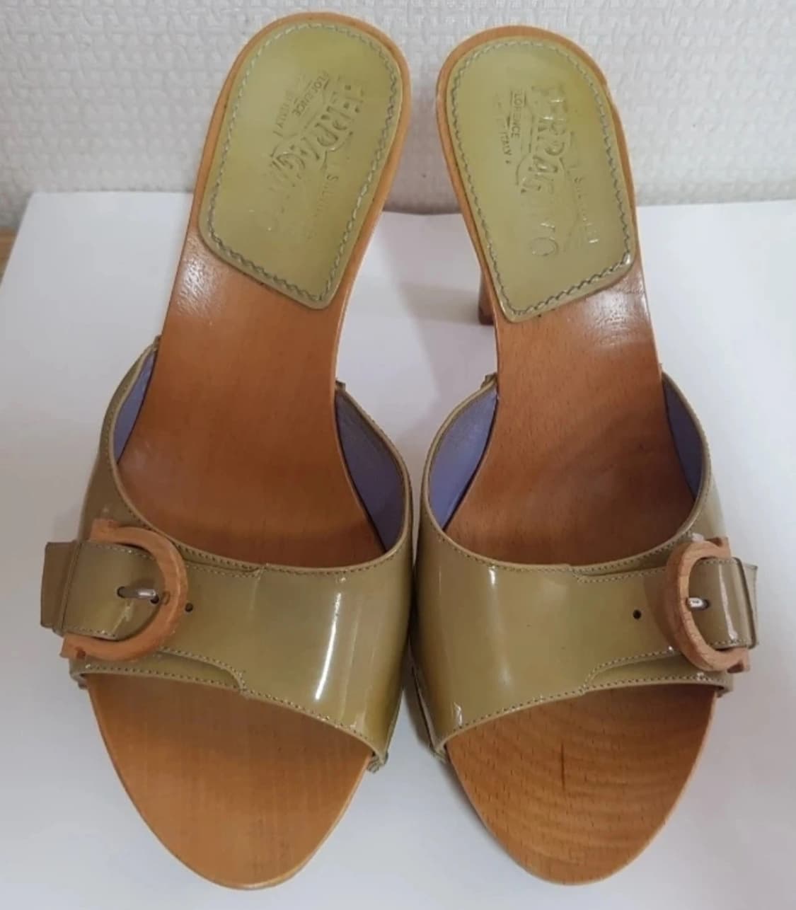 Ferragamo 페라가모 빈티지 우드 샌들 상품이미지3