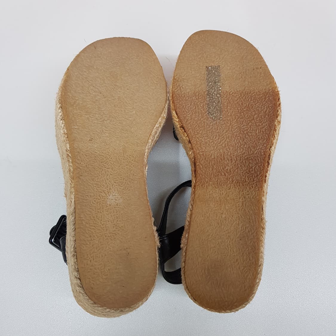 한섬 시스템 레더 에스파드류 웨지 스트랩 샌들 230사이즈 상품이미지4