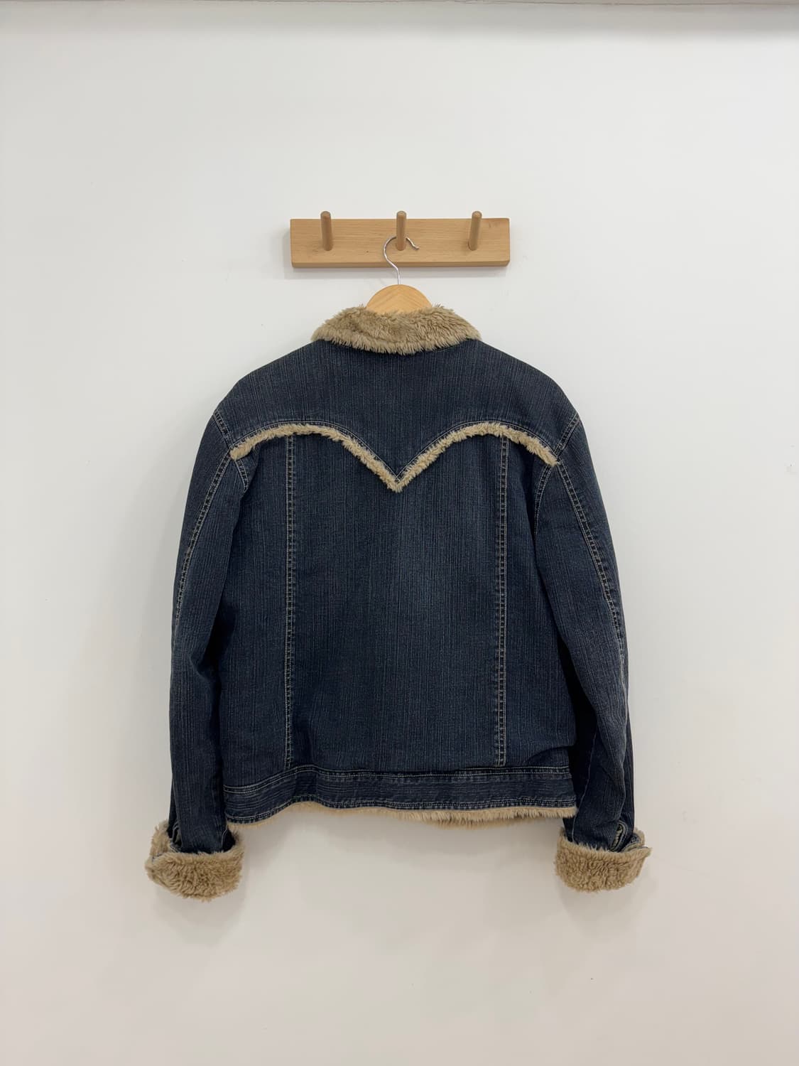 리바이스 맨즈 데님 쉐르파 트러커 양털 진청 상품이미지6