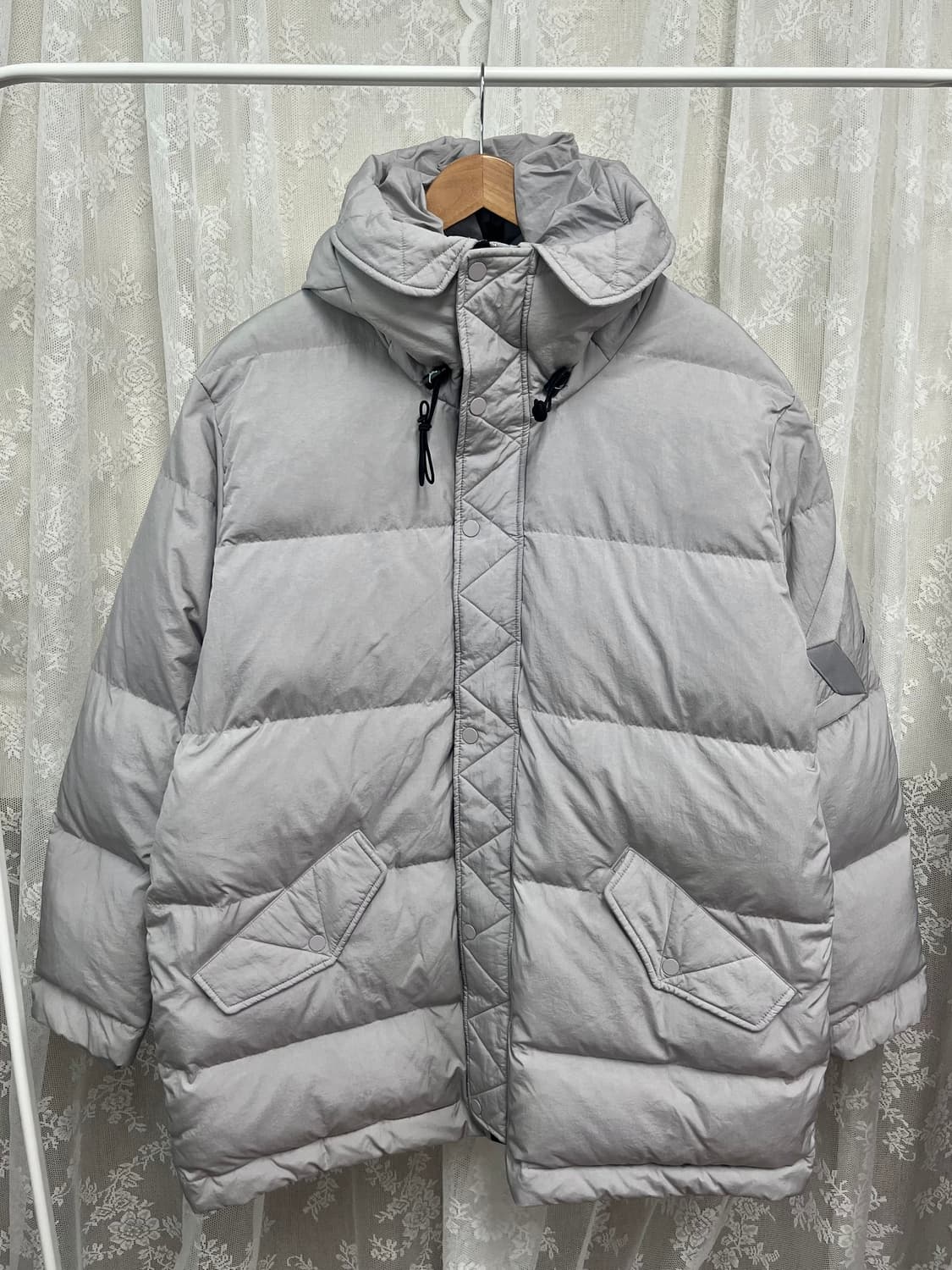 XL) 나이키 조던 윙스 다운 파카 덕다운 패딩 그레이 상품이미지1