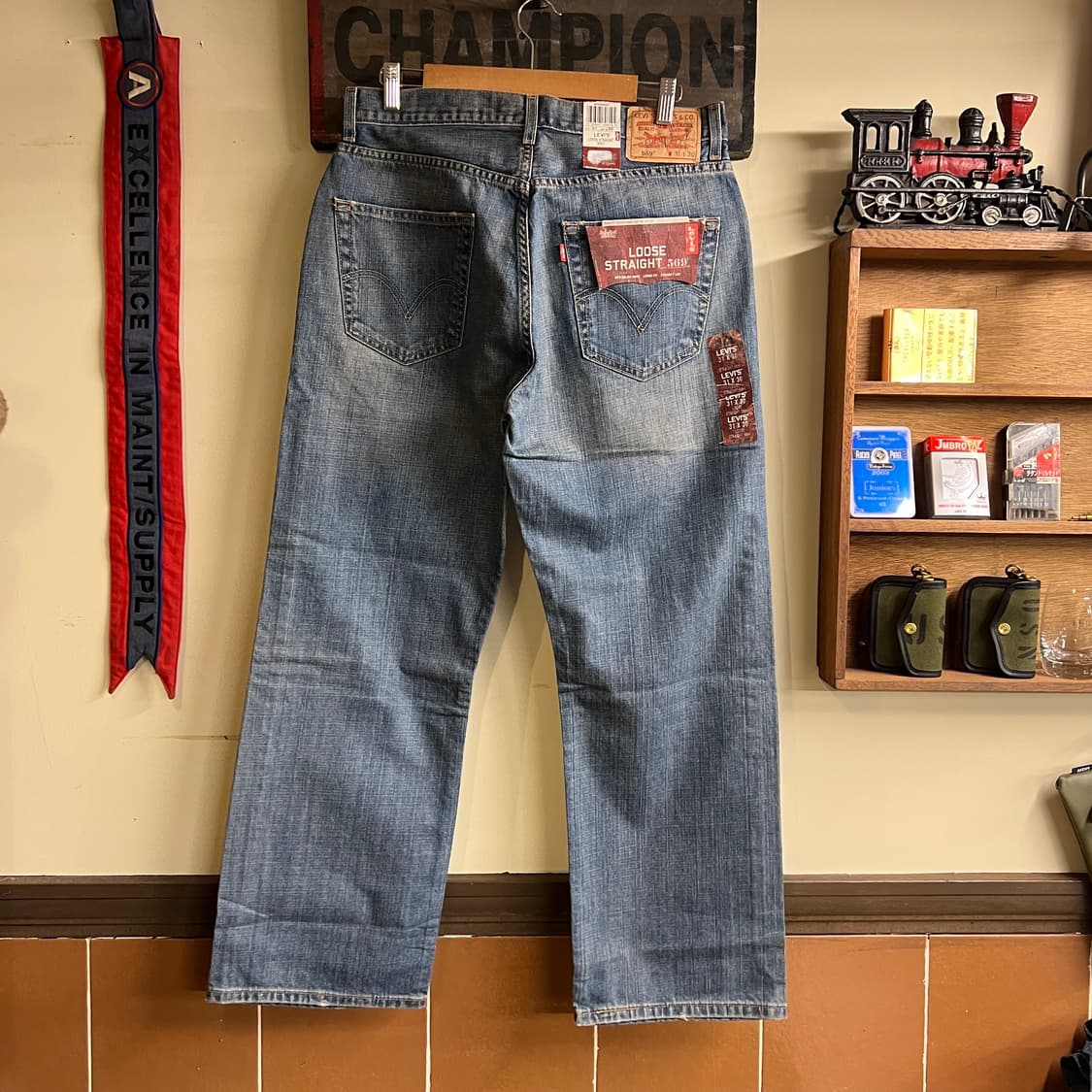 00's 리바이스 569 데님 31x30 Size (32인치) 데드스탁 상품이미지5
