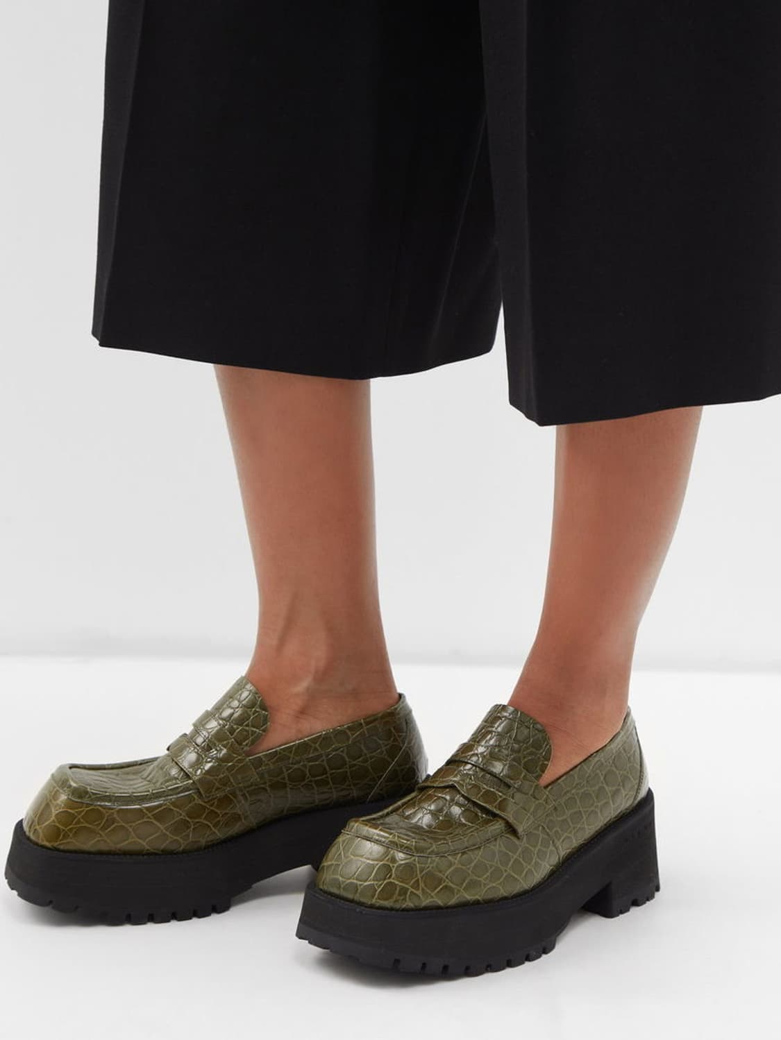 마르니 크로커다일 엠보스드 로퍼 36.5 상품이미지3