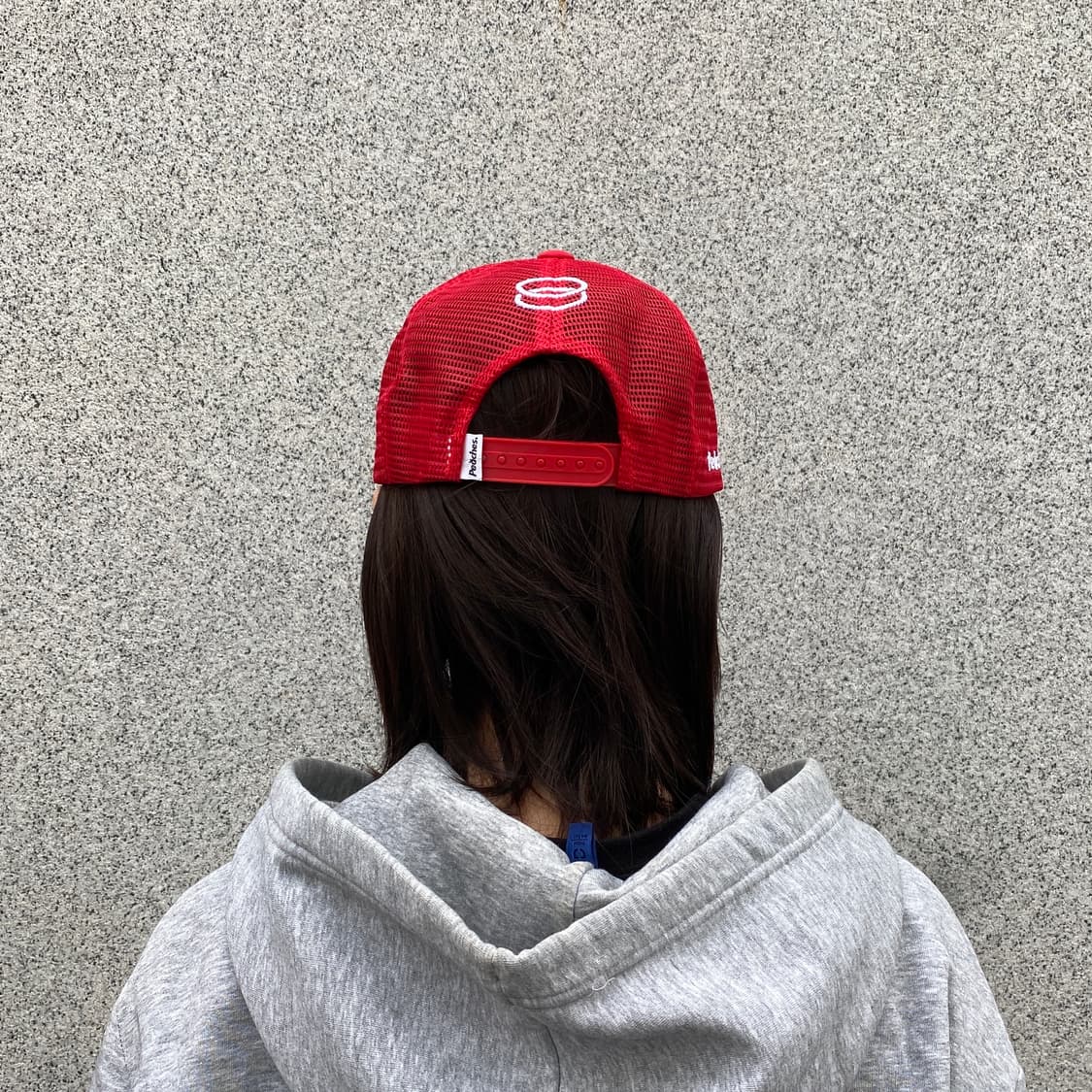 Peaches. x AOMG 'Globe' 메쉬 캡 (RED) 상품이미지3