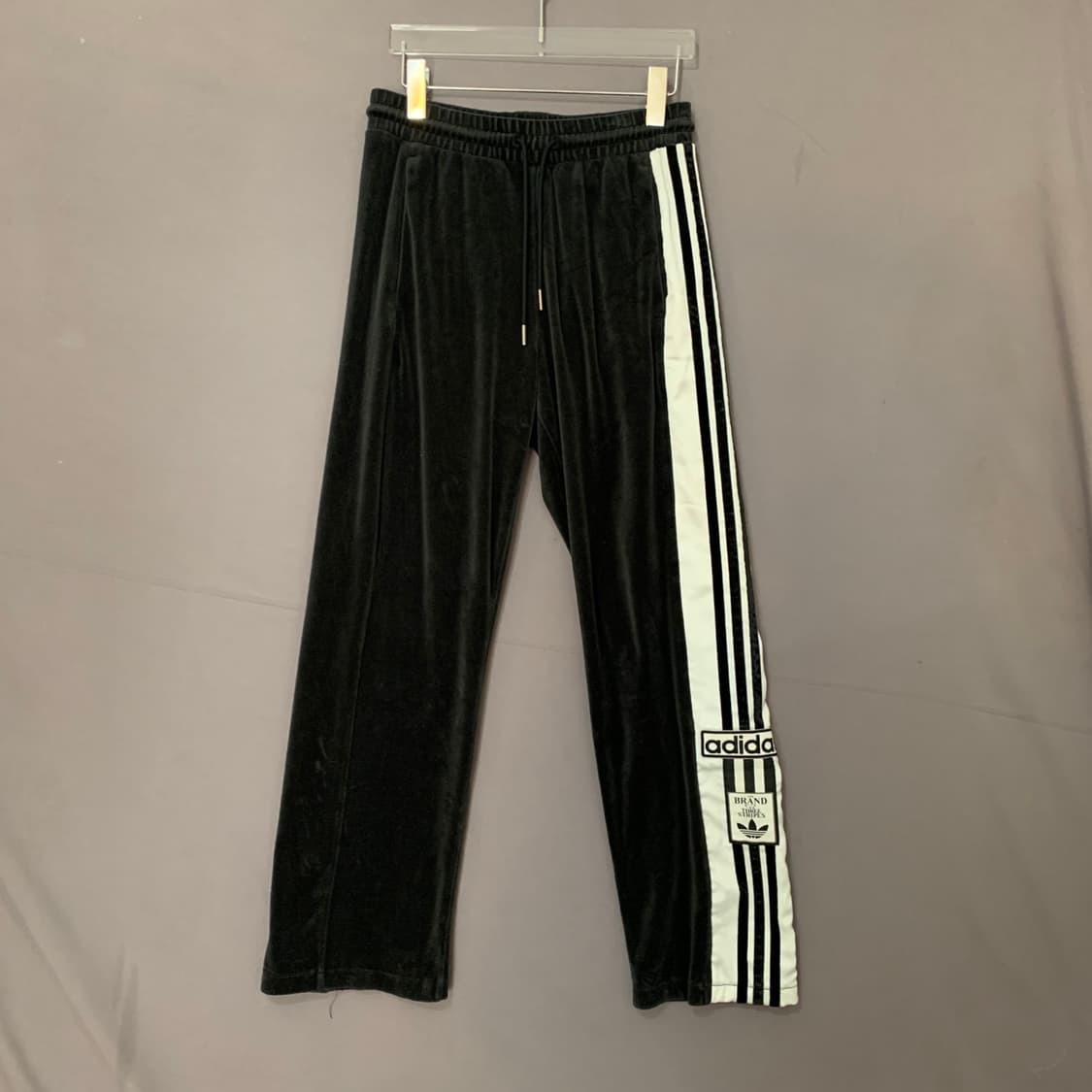 S 아디다스 아디브레이크 벨루어 벨벳 버튼 트랙팬츠 상품이미지2