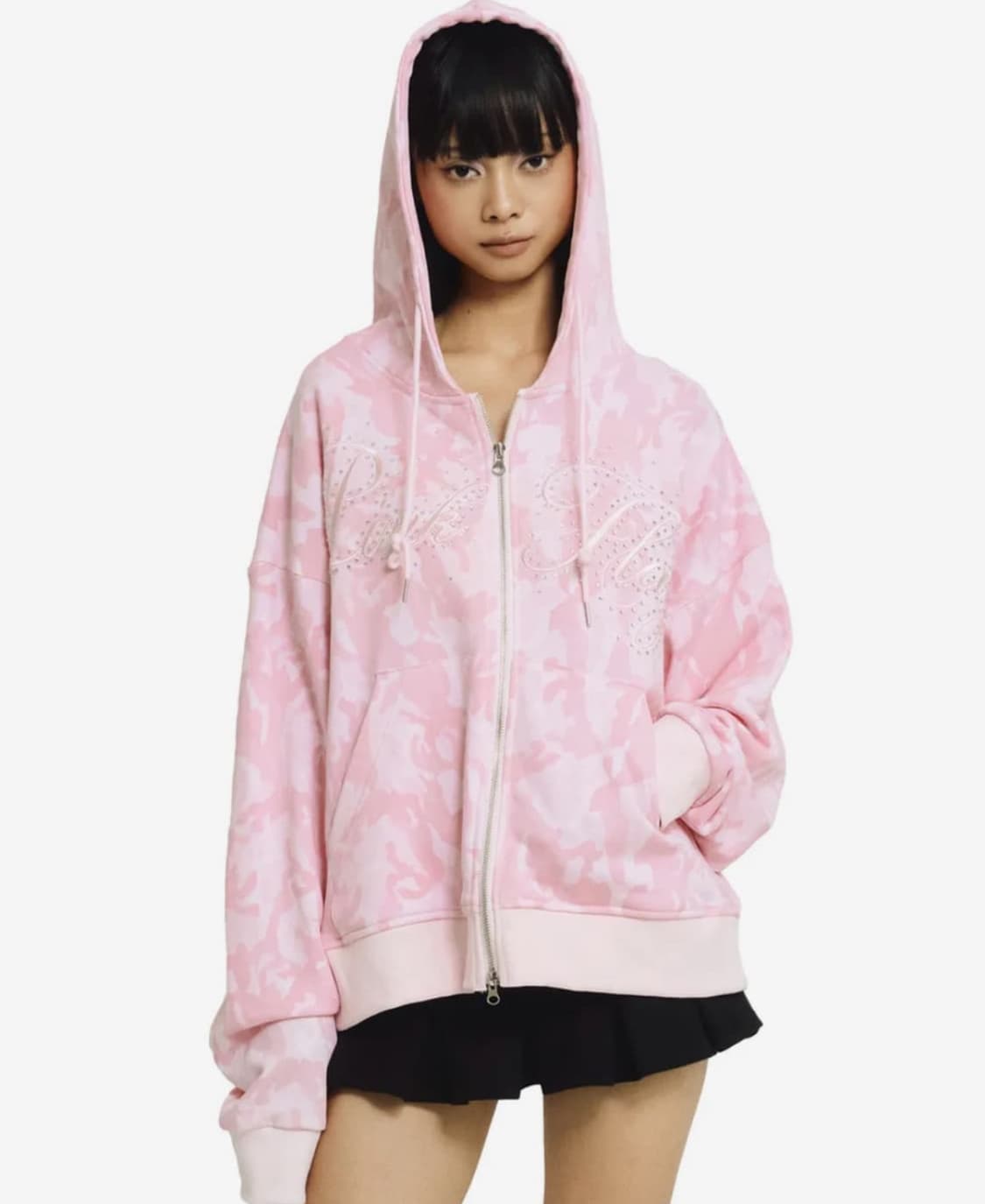 포어링 카모 후드집업 상품이미지1