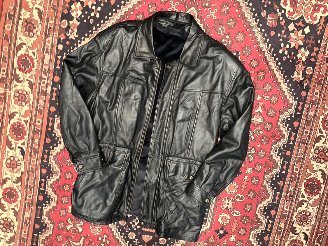 ( 2X-3X ) 가죽자켓 양가죽자켓 가죽코트 가죽카코트 가죽하프자켓 상품이미지1