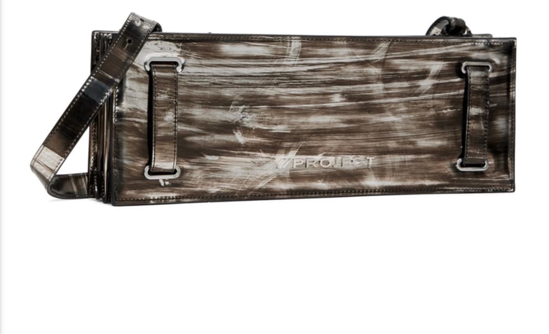 Y/Project 23ss 브라운 메탈릭 아코디언 백 [유일매물] 상품이미지1