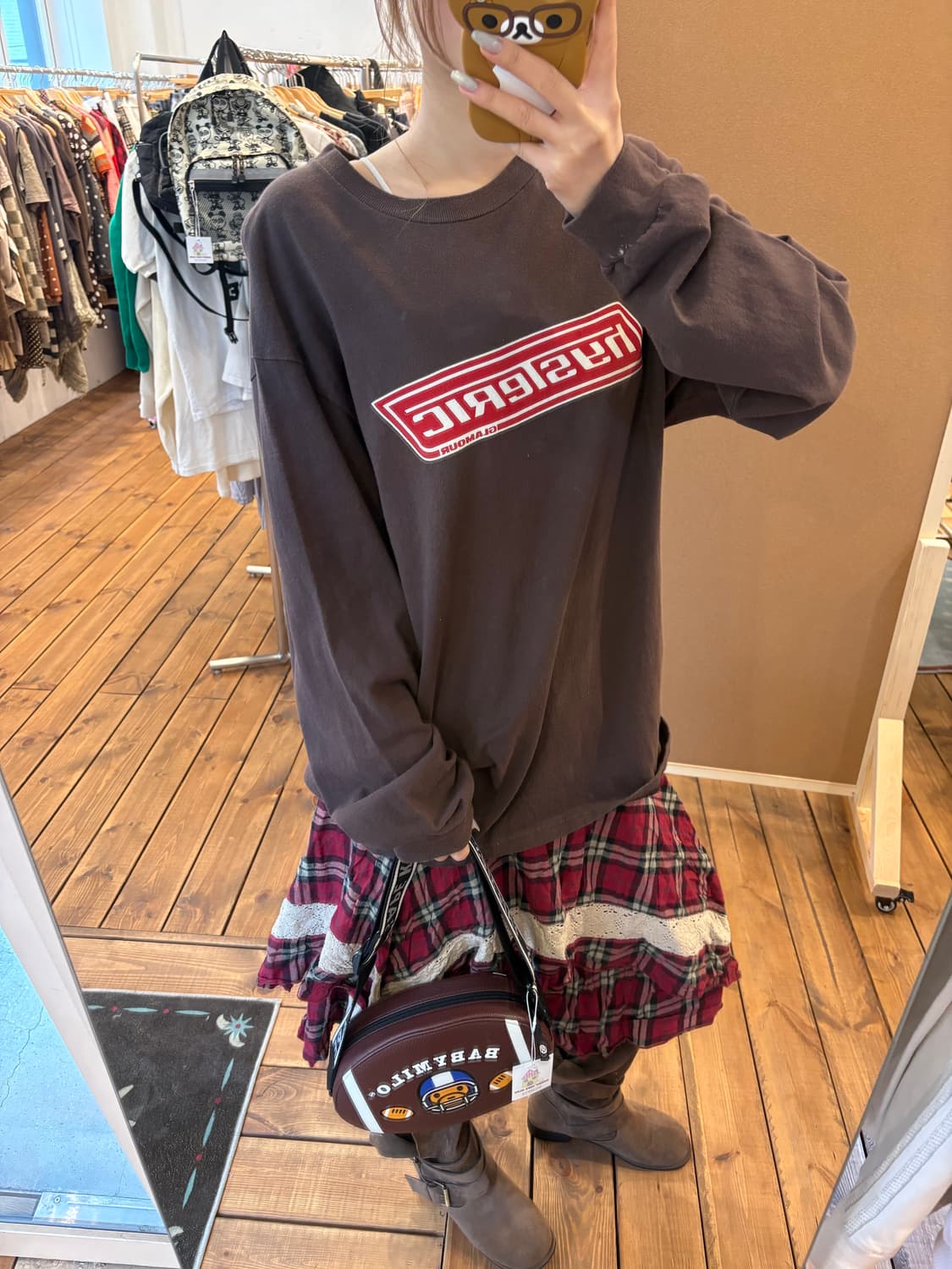 히스테릭글래머 브라운 롱슬리브 상품이미지4