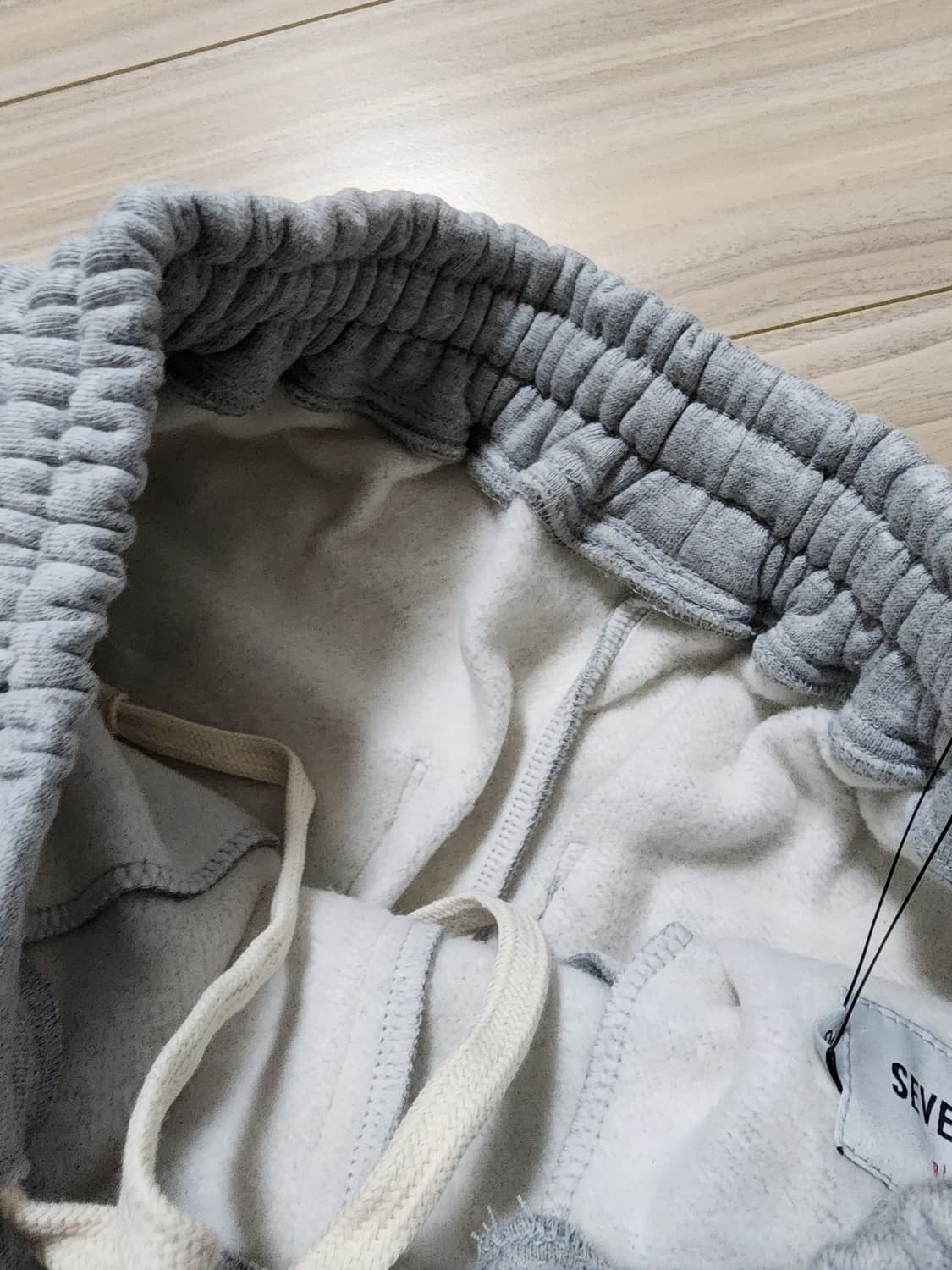 세븐셀라시그니처로고스냅팬츠바지그레이30 상품이미지6