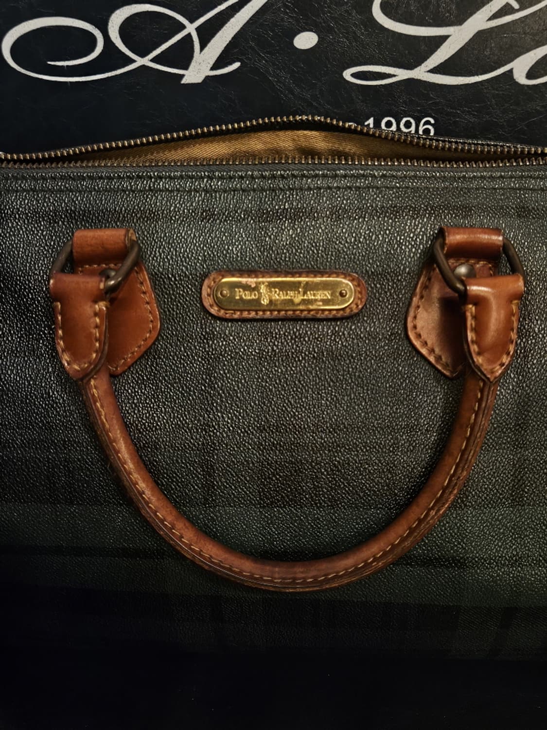 폴로랄프로렌 타탄체크 미니 보스턴 백 ( 30X20X17 )/ 10035 상품이미지6