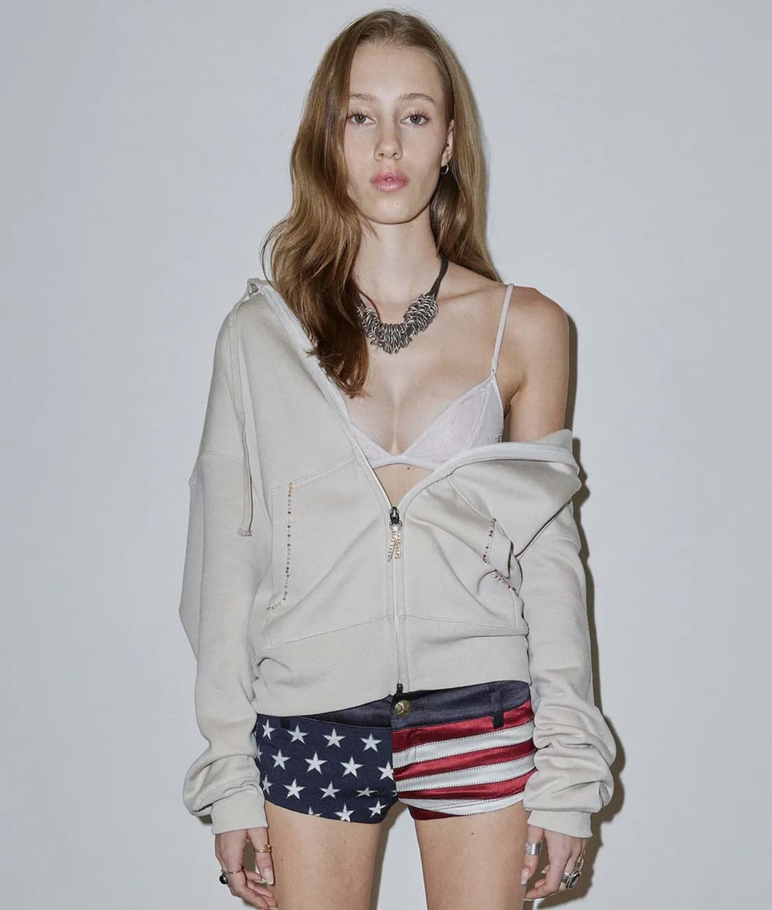 스컬프터 세인트 비즈 후드집업 s사이즈 상품이미지2