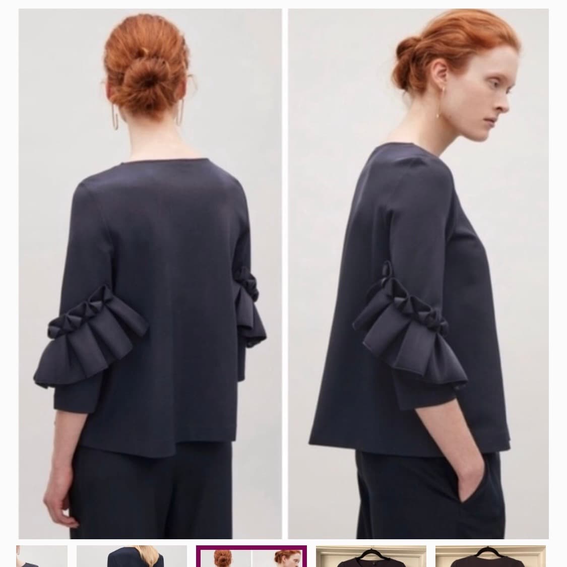 Cos 코스 러플 블라우스 상품이미지3