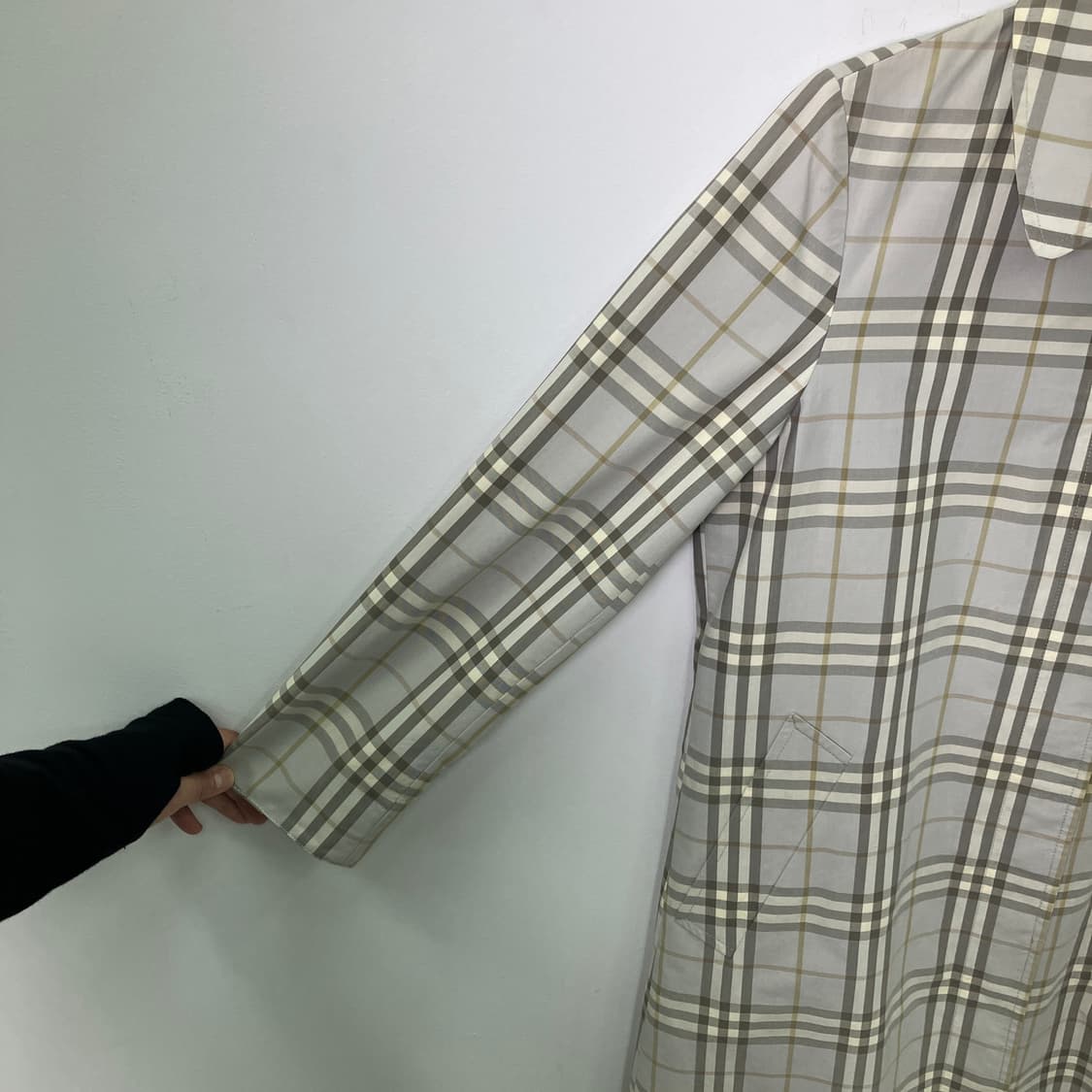 버버리 런던 체크 패턴 트렌치 코트  상품이미지6