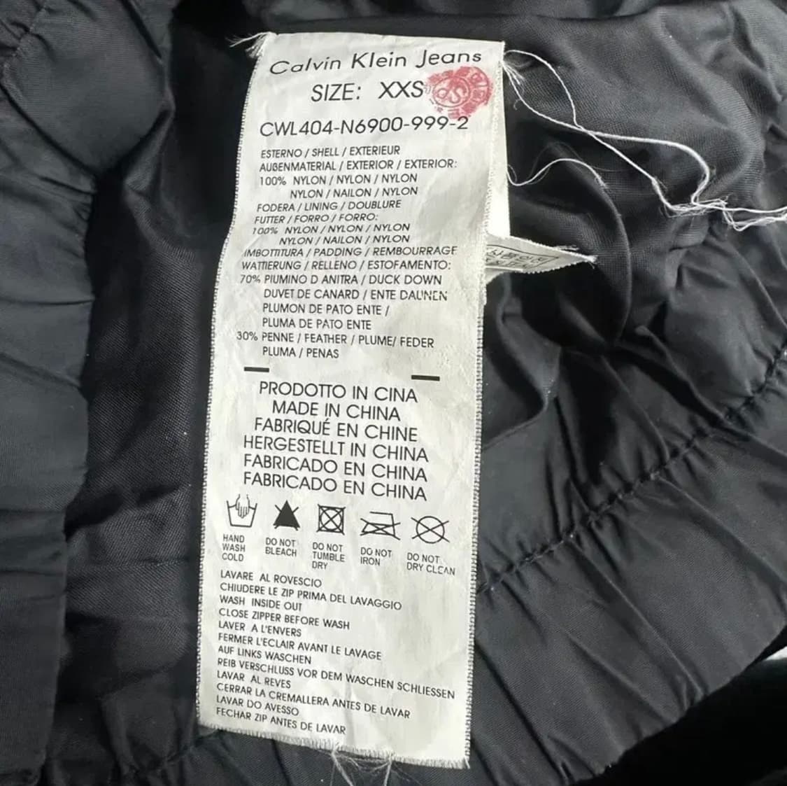 캘빈클라인 진스 여성숏 패딩 상품이미지6