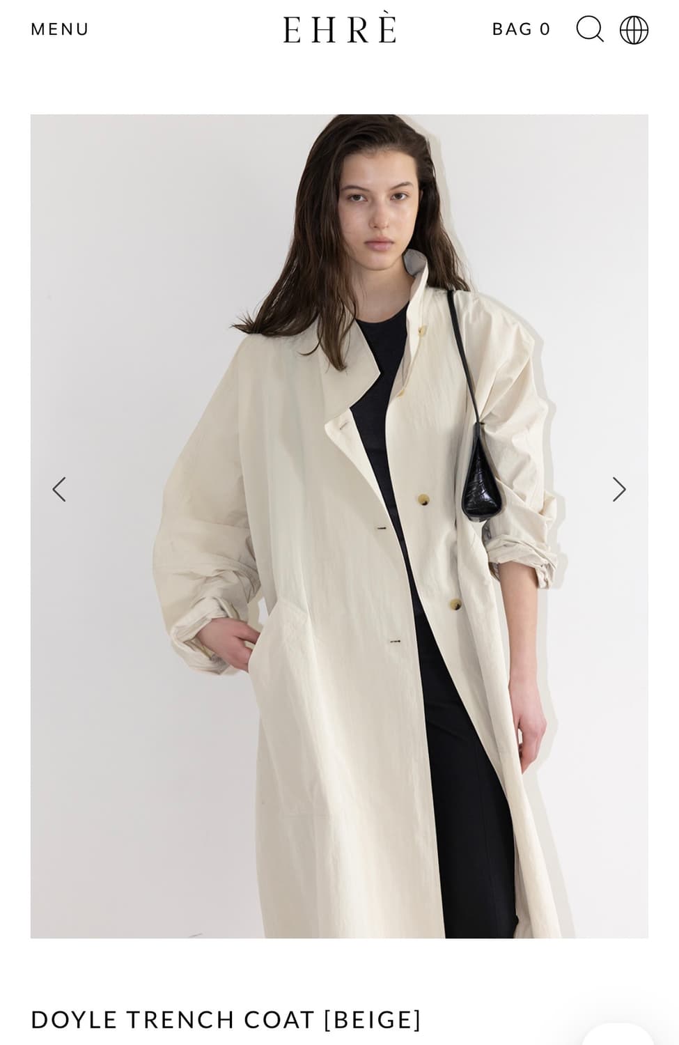 에레 ehre DOYLE TRENCH COAT 상품이미지1