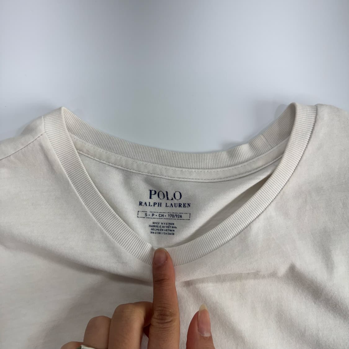 Polo 폴로 네이비 포니 화이트 반팔  상품이미지5