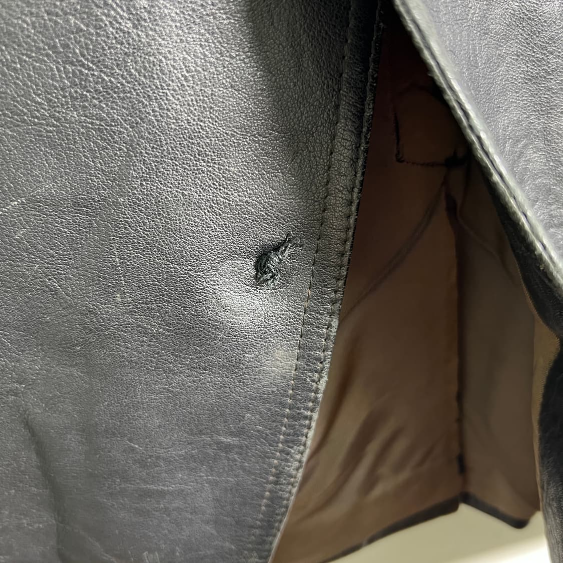 VTG 빈티지 블랙 양가죽 블레이저 M 상품이미지7