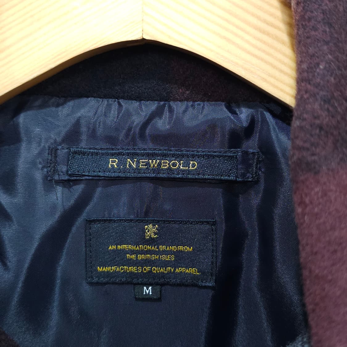 R. NEWBOLD 체크 후드 더플코트- 우먼M 상품이미지8