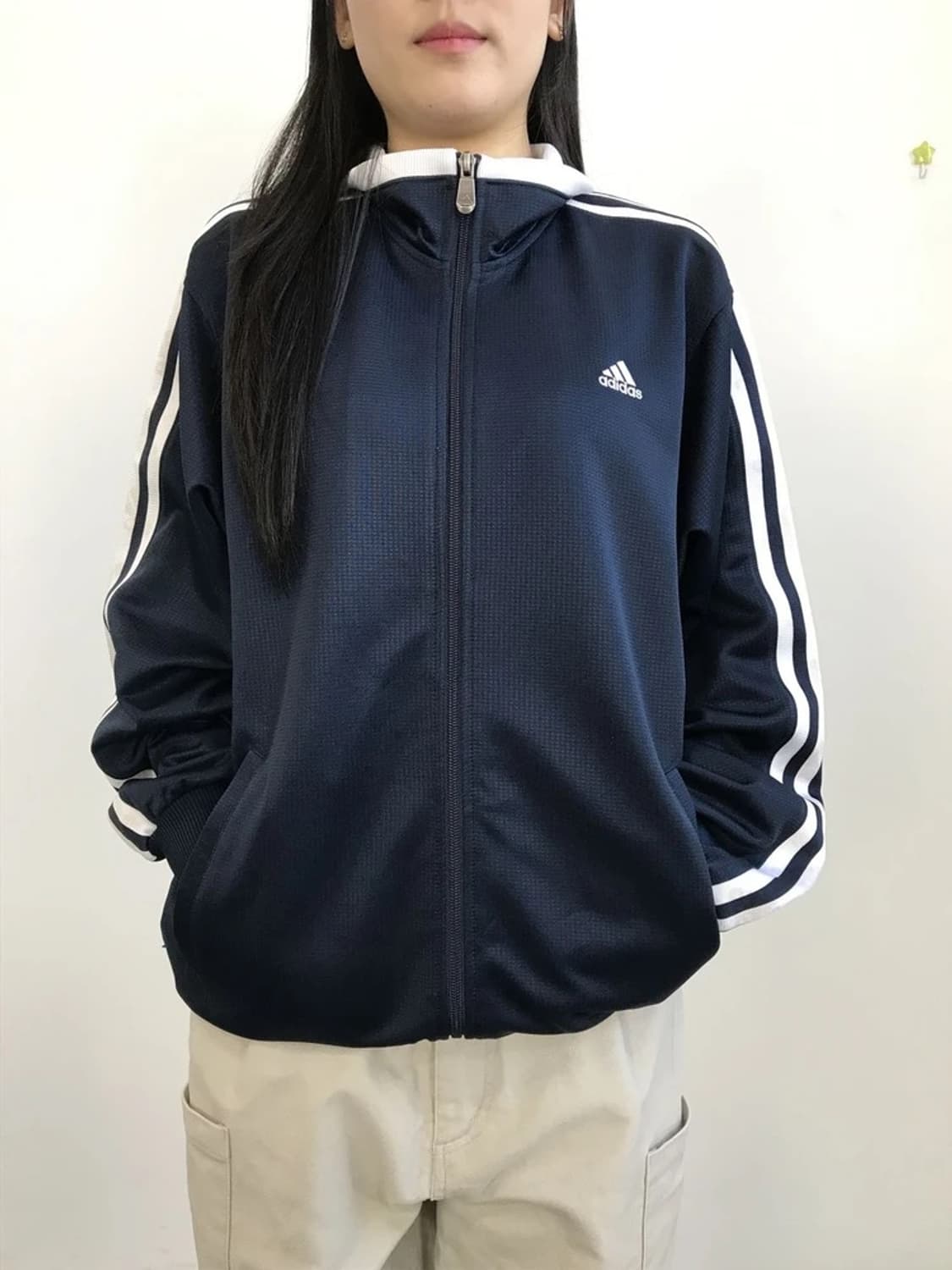 Adidas Navy 3-Stripe Track Jacket 상품이미지4