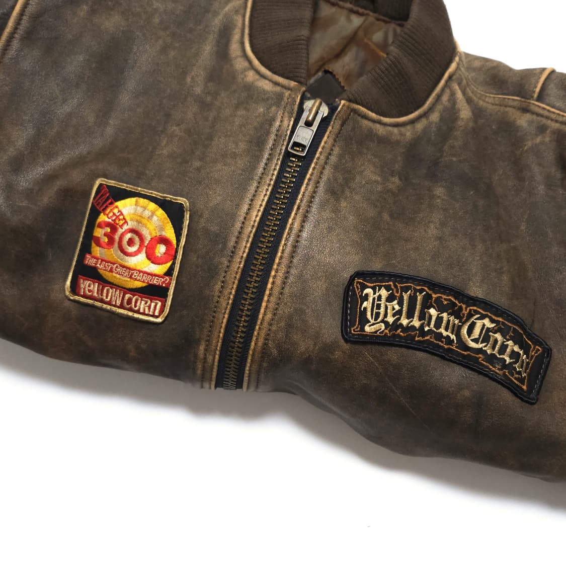 옐로우콘 90s 빈티지 라이딩 카우 레더 가죽 자켓 상품이미지7