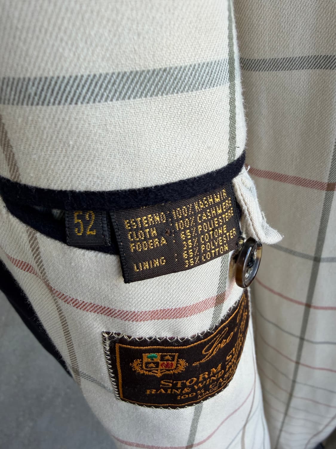 52/ 로로피아나 캐시미어100% 스톰시스템 롱코트 자켓 상품이미지8