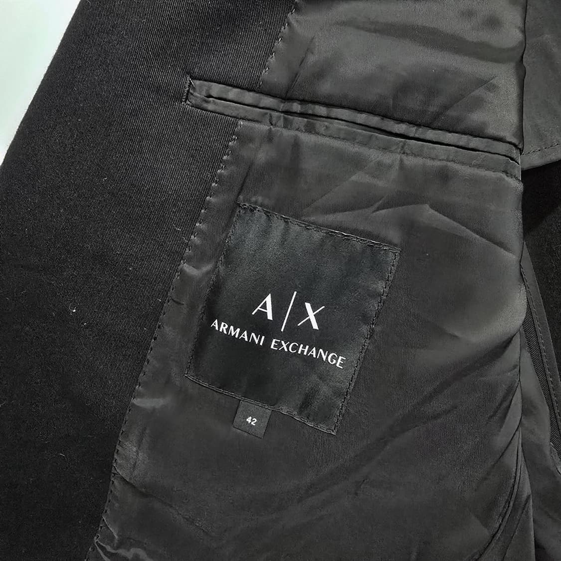 아르마니 익스체인지 AX 블랙 싱글 블레이저 42 상품이미지6