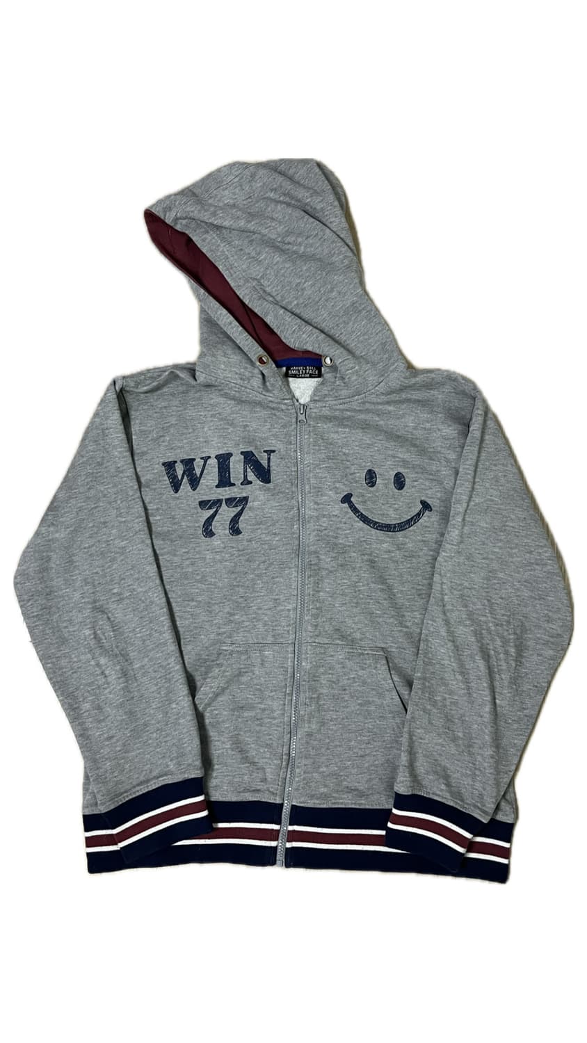 그레이 스마일 후드집업 상품이미지6