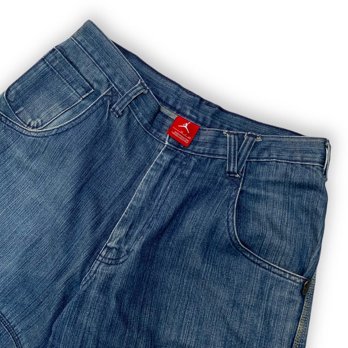 JORDAN 조던 백 자수 힙합 데님 쇼츠 상품이미지4