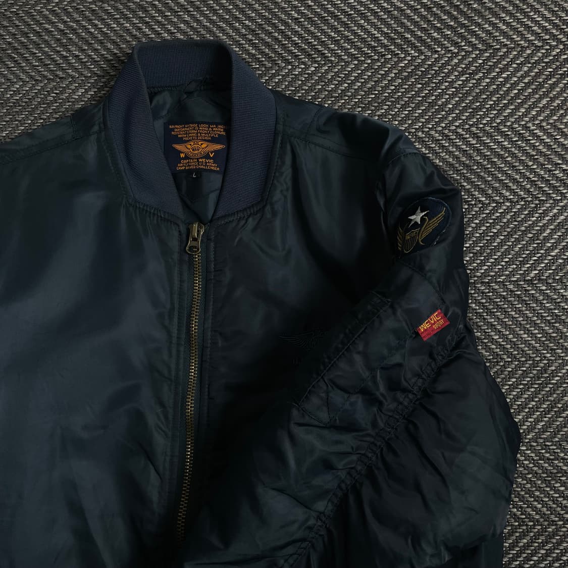Captain Wevic USA 빈티지 ma-1 항공 점퍼자켓o 3955 상품이미지6
