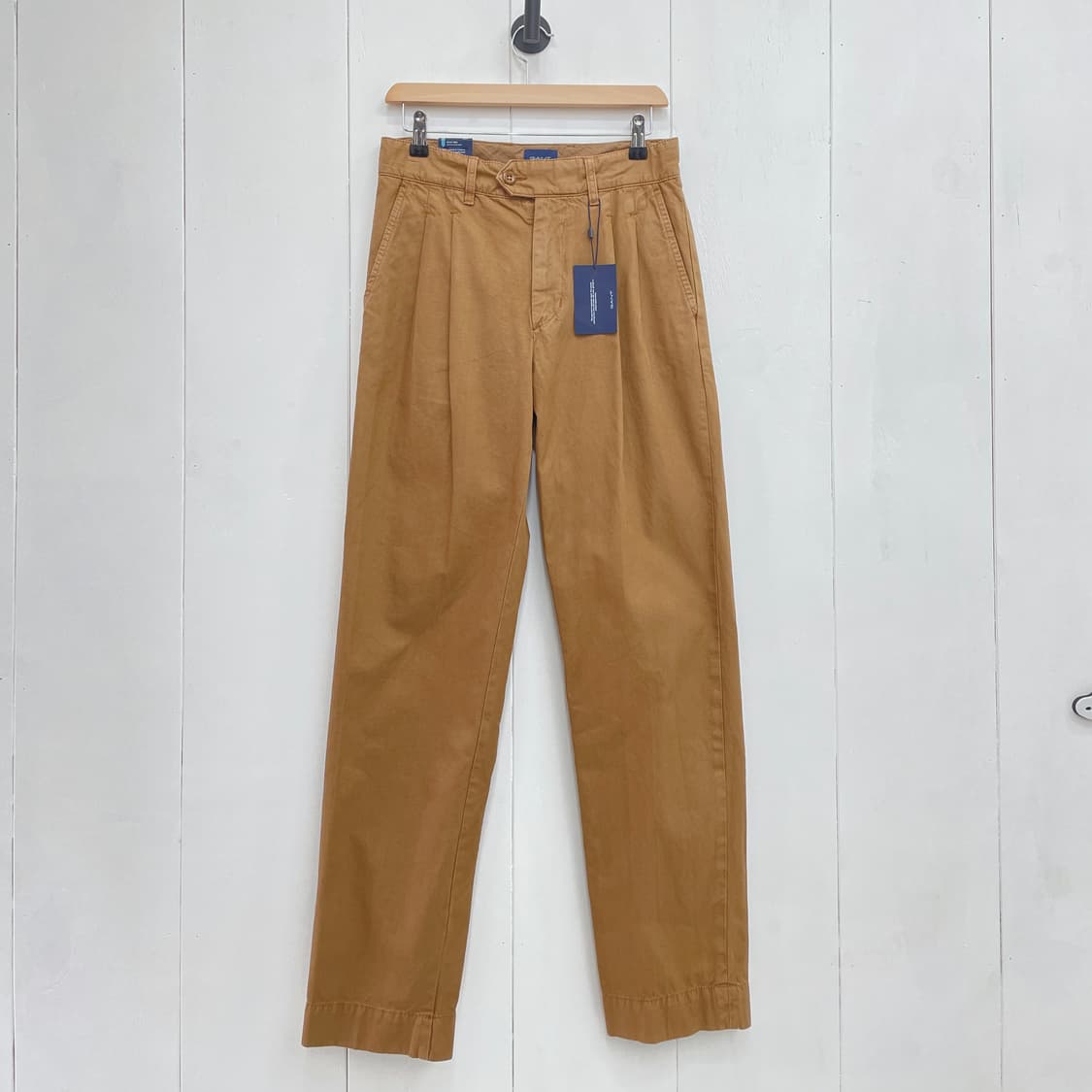간트(GANT) 원턱 스트레이트 치노 팬츠 브라운 상품이미지2