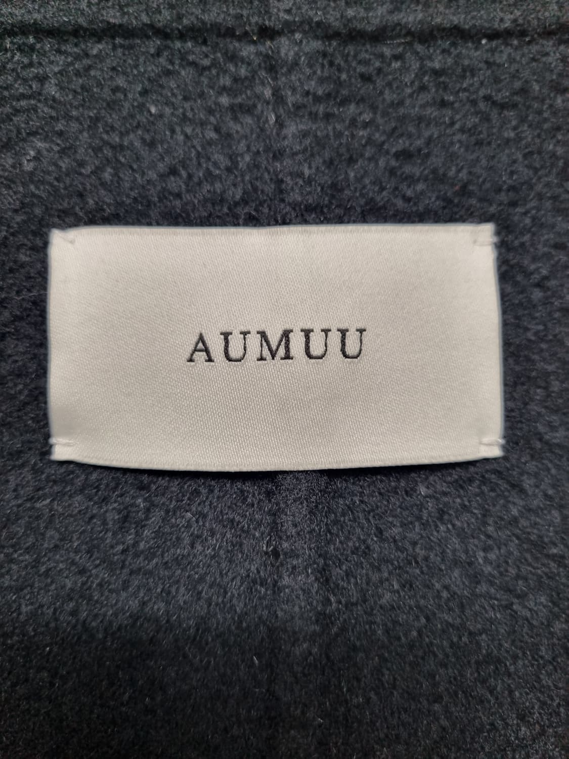 (택포) AUMUU 오뮤 모직코트 55 (블랙) 상품이미지5
