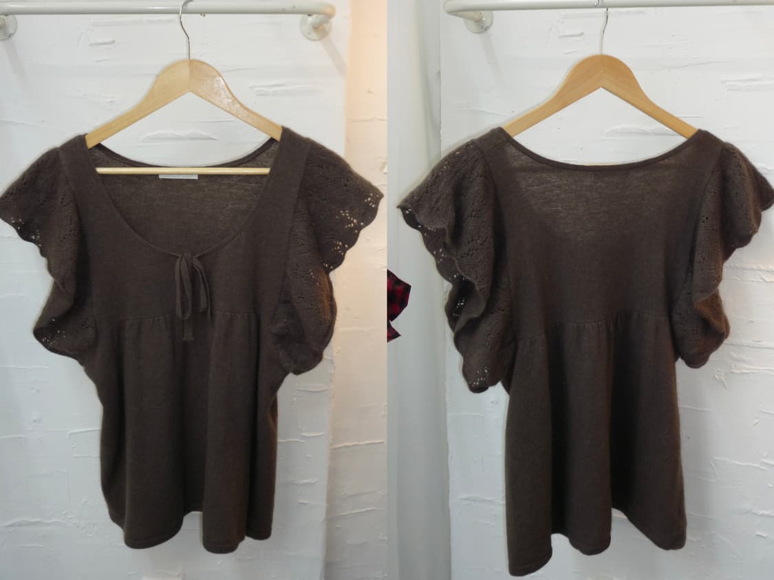 Lovely mocha knit vest 상품이미지4