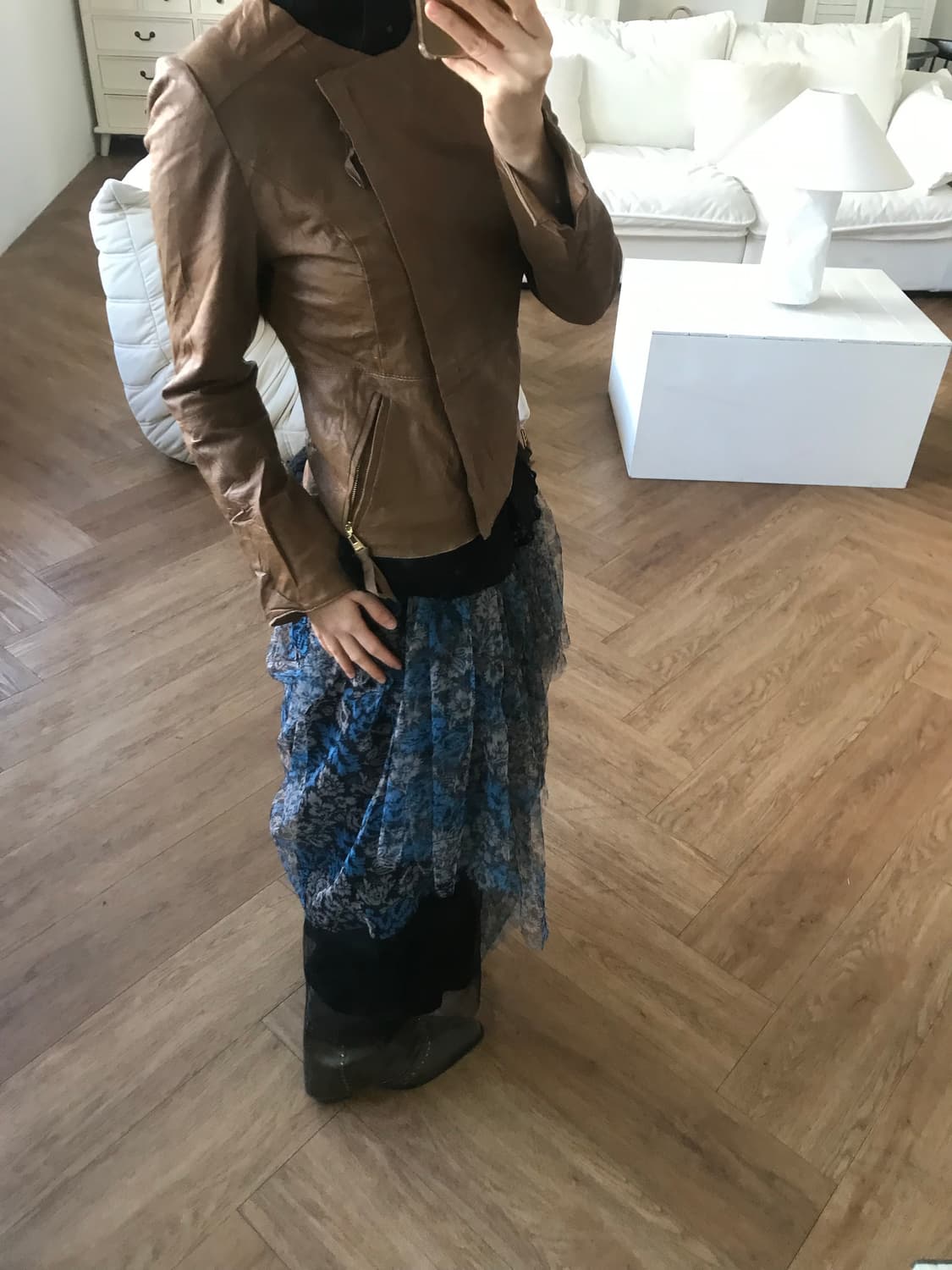 vintage pattern sha skirt 상품이미지6