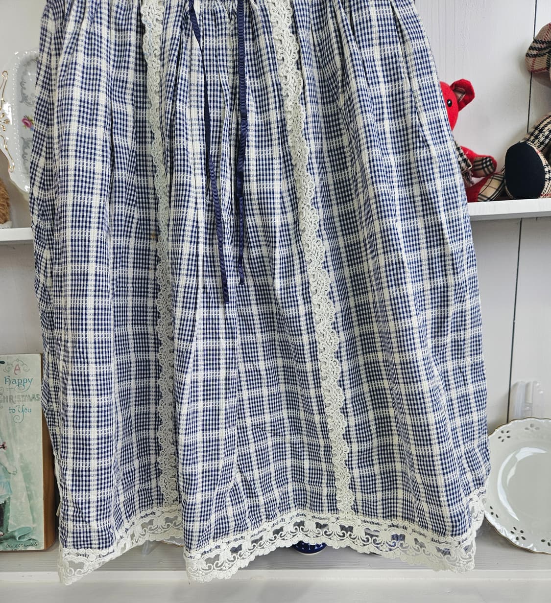 (Secret Honey) 체크 레이스 원피스 상품이미지5