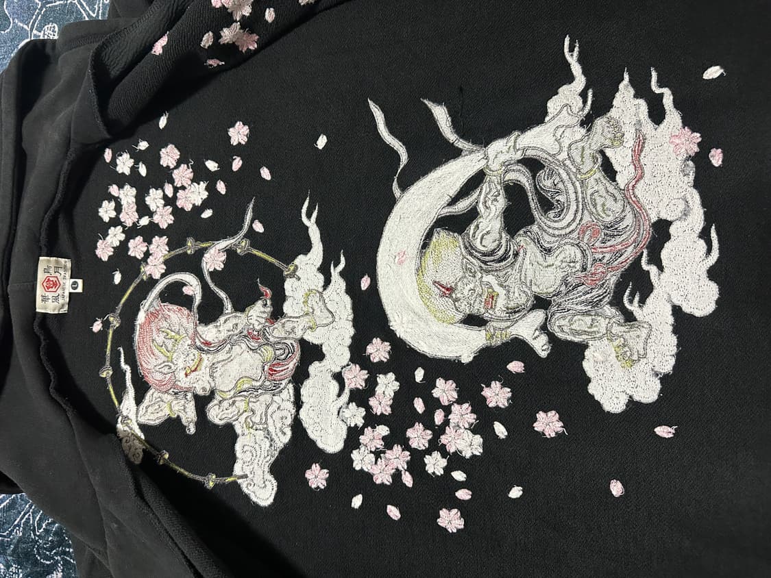 Karakuri style Oriental hood zip up 상품이미지6