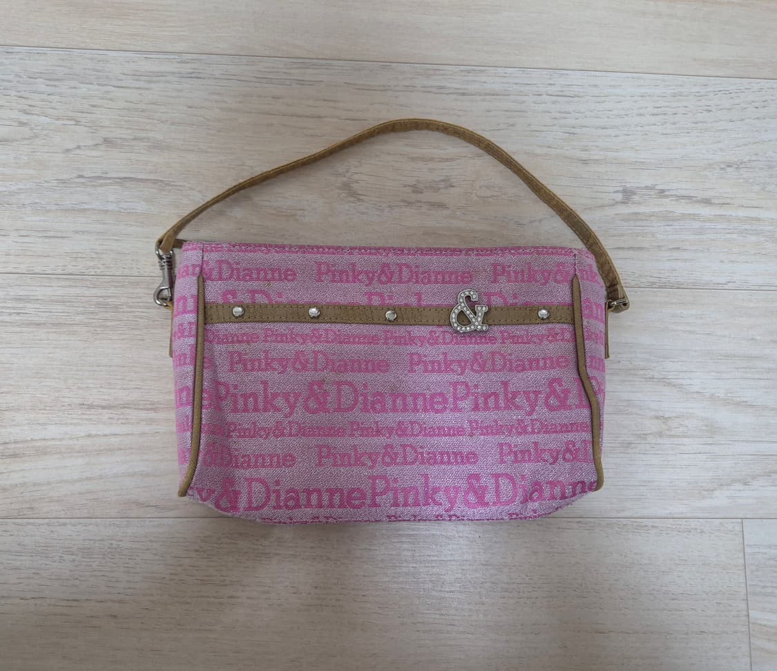 빈티지 핑키앤다이안 갸루 핑크 미니 숄더백  상품이미지2