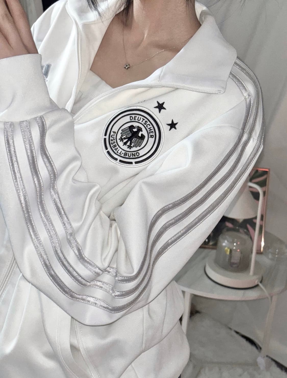 🐰아디다스 독일 흰실 대대장 희귀매물 트랙탑 져지 집업🪽🤍 상품이미지1