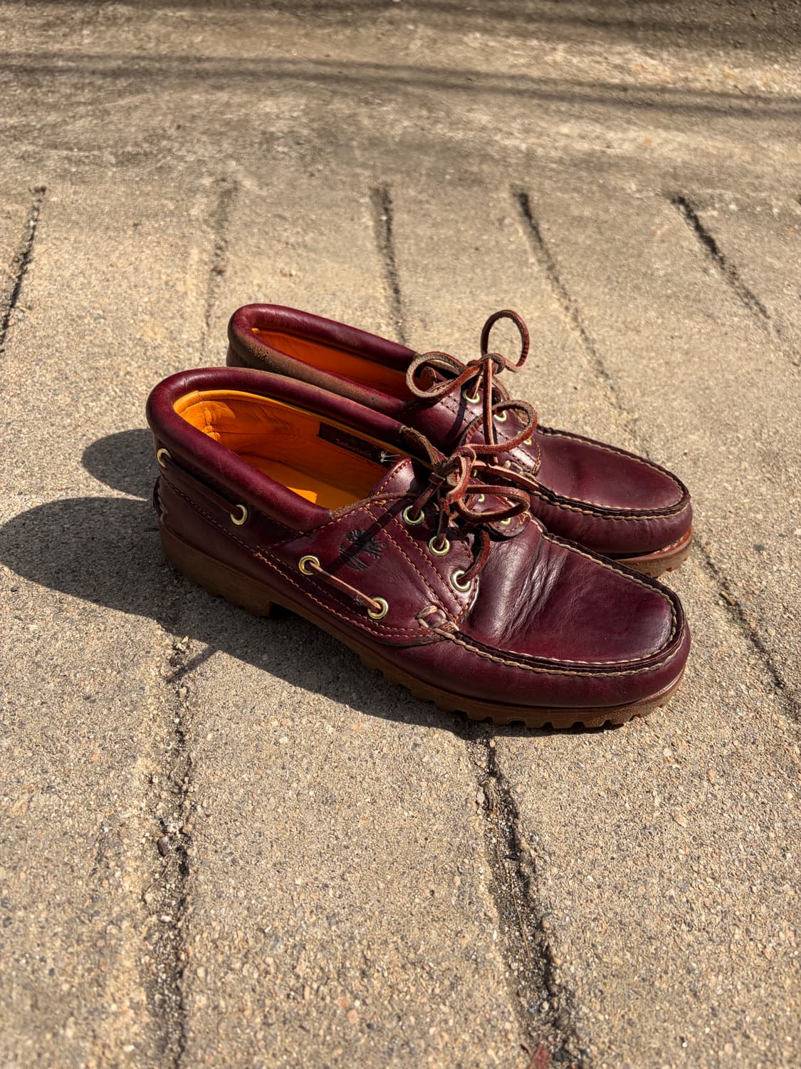 Timberland 3아이 클래식 보트슈즈 버건디 260  상품이미지2