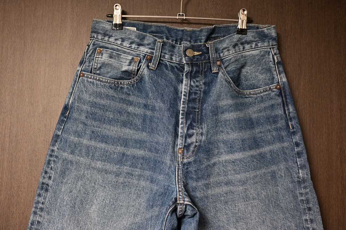 비헤비어 523L 셀비지 워시드 블루 2사이즈 상품이미지2