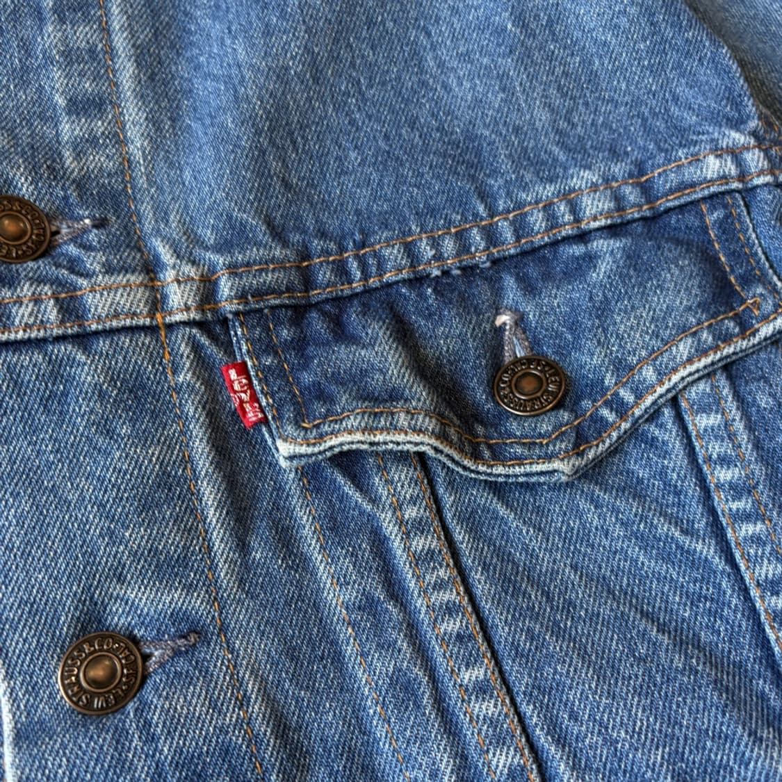 80년대 캐나다 생산 리바이스 75505 트러커 데님 자켓 상품이미지4