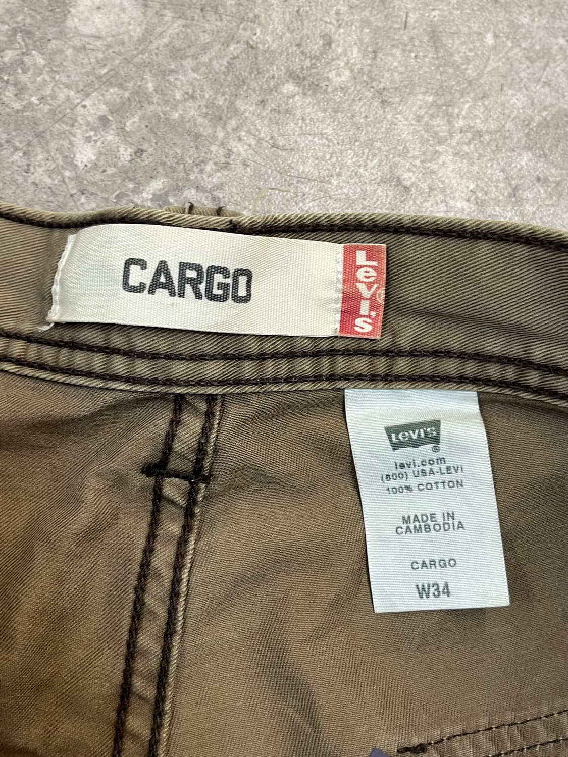 리바이스 카고 하프 팬츠 W34 #csz3486 상품이미지3