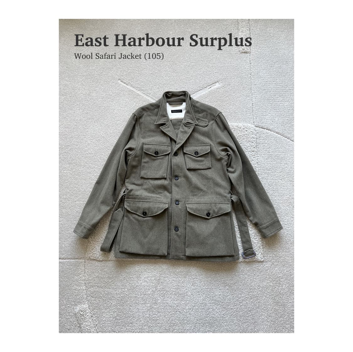 이스트하버서플러스 울 사파리 자켓 (105) 상품이미지1