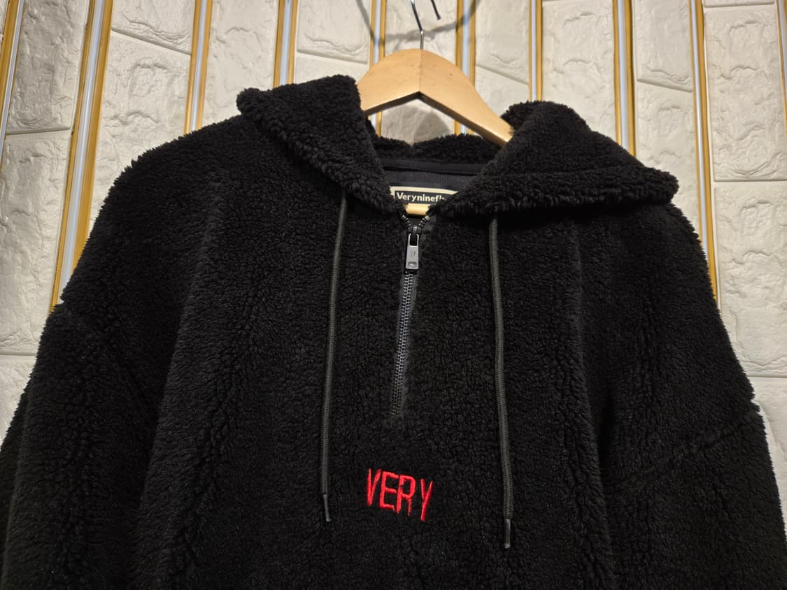 베리나인플럭스 아노락 후드 뽀글이 오버핏 공용가능 S 상품이미지3