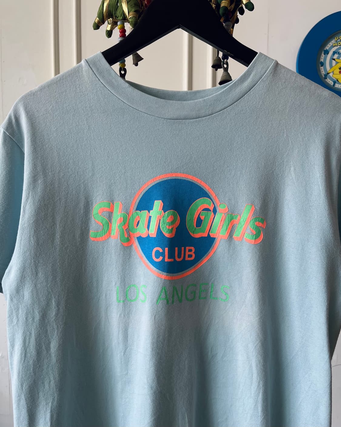 “Skate Girls CLUB” Parody Print T-Shirt 상품이미지4