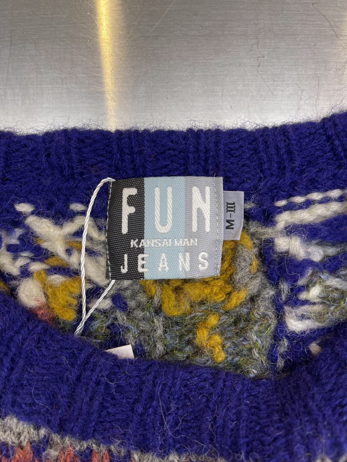 간사이 야마모토 90s 페어아일 헤비 울 스웨터 상품이미지5