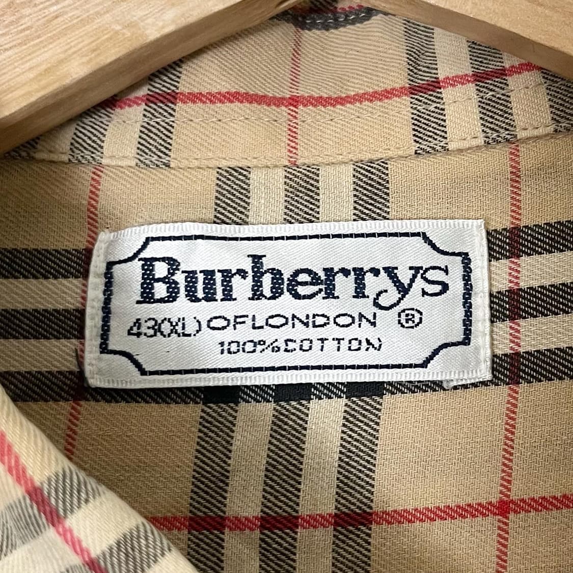 버버리 베이지 노바체크 코튼 셔츠 상품이미지6
