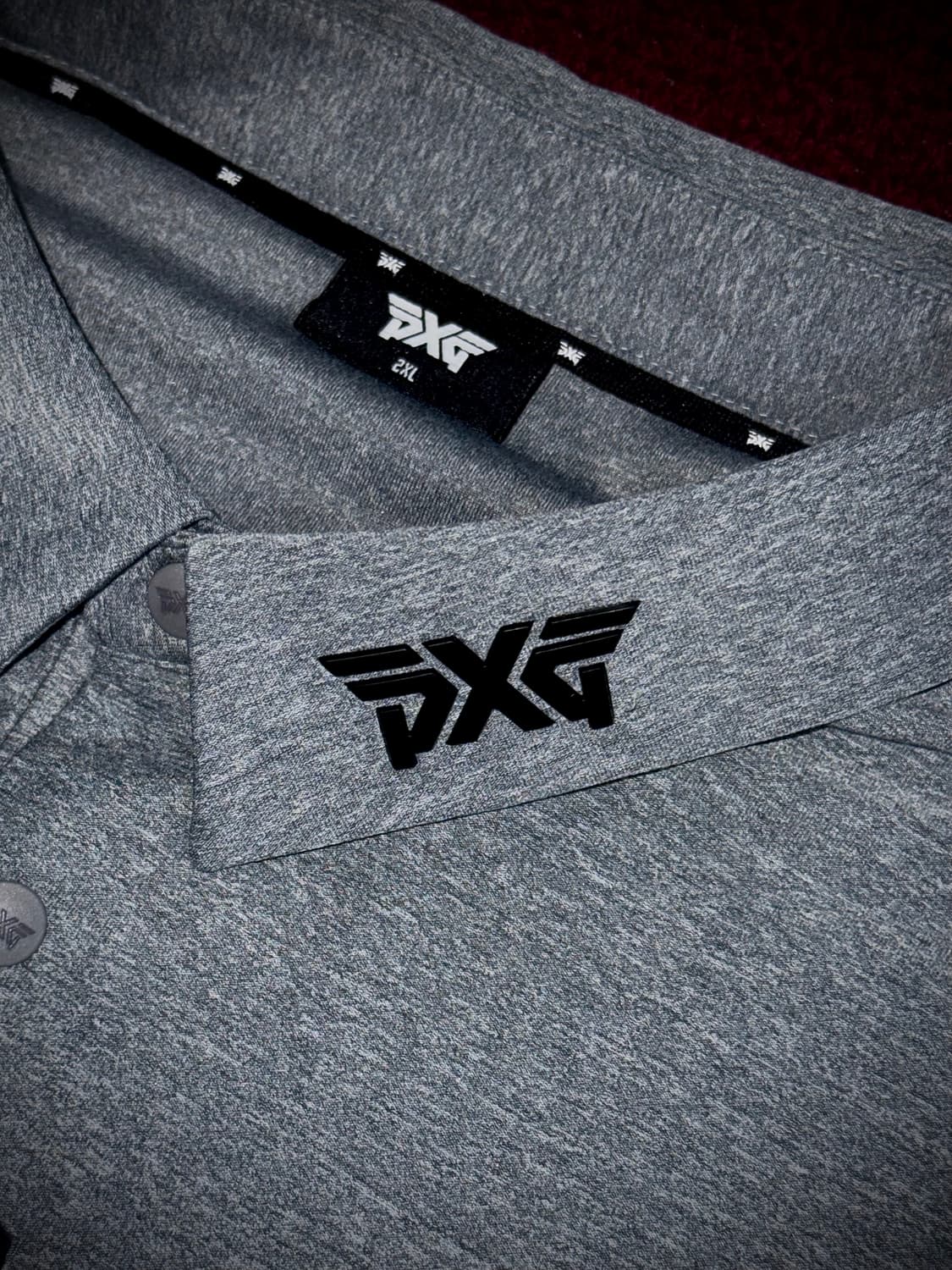 PXG 빅로고 골프 반팔 카라티 그레이 2XL 상품이미지5