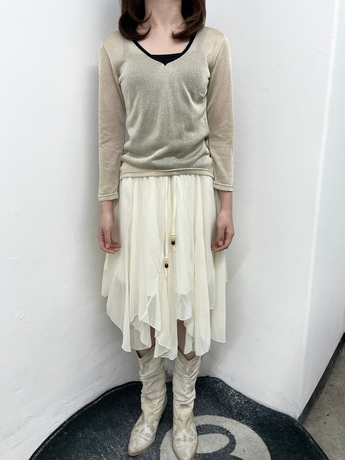 무드 시어 글리터 탑  상품이미지4