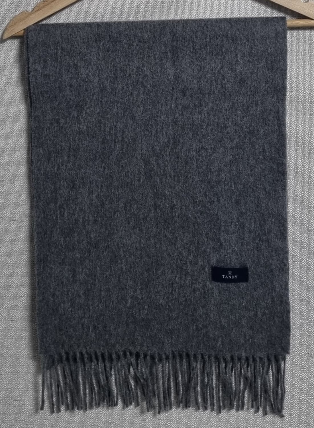 텐디 다크그레이 울/캐시미어 목도리 머플러 상품이미지1